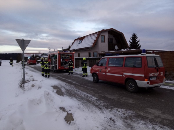 Kaminbrand in Weyersdorf - Unterstützung mittels WBK