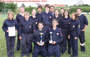 Feuerwehrjugendgruppe überzeugt beim Bezirksbewerb mit großartigen Leistungen