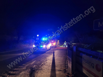 Müllbehälterbrand im Ortsgebiet